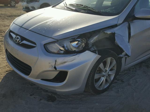 KMHCU4AE5DU277871 - 2013 HYUNDAI ACCENT GLS SILVER photo 9