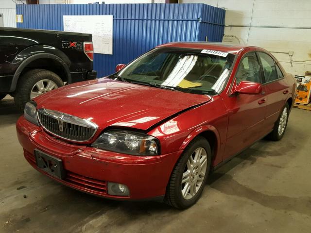 1LNHM87A15Y639707 - 2005 LINCOLN LS RED photo 2