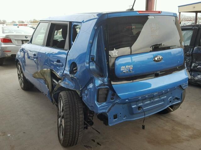 KNDJP3A53G7345181 - 2016 KIA SOUL + BLUE photo 3