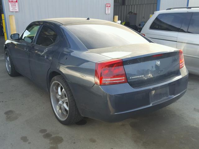 2B3KA43R28H213144 - 2008 DODGE CHARGER GRAY photo 3