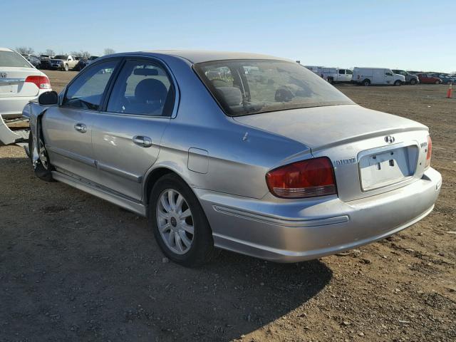 KMHWF35H84A917451 - 2004 HYUNDAI SONATA GLS SILVER photo 3