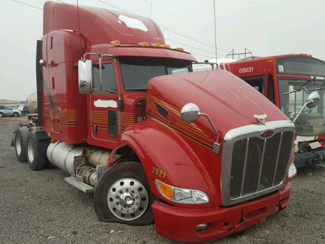 1XPHD49X1DD210344 - 2013 PETERBILT 386 RED photo 1