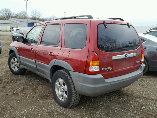 4F2YU07101KM40361 - 2001 MAZDA TRIBUTE DX 勃艮第红 照片 3