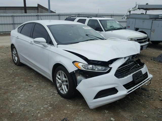 3FA6P0H75ER362393 - 2014 FORD FUSION SE WHITE photo 1