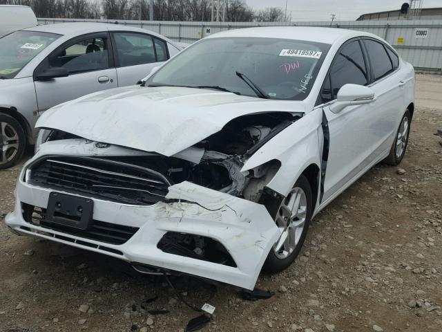 3FA6P0H75ER362393 - 2014 FORD FUSION SE WHITE photo 2