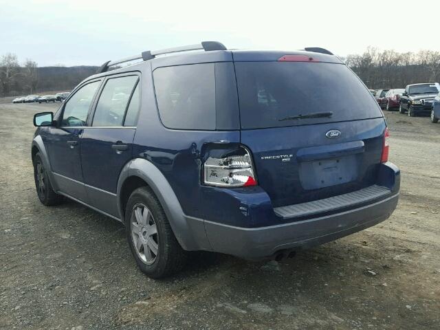 1FMDK04176GA39744 - 2006 FORD FREESTYLE BLUE photo 3