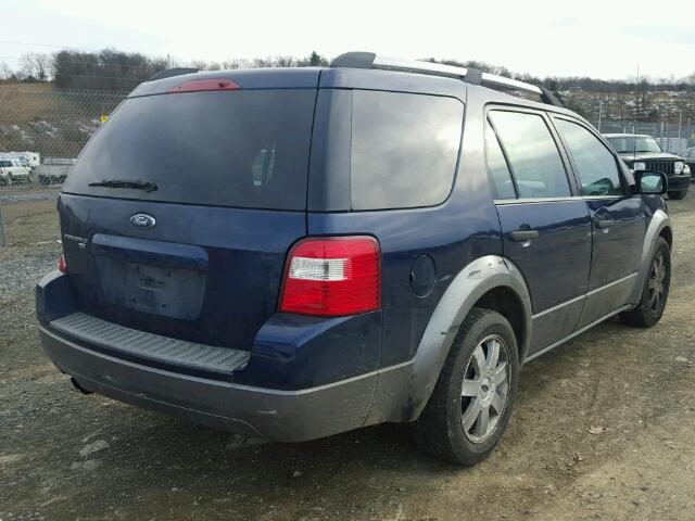 1FMDK04176GA39744 - 2006 FORD FREESTYLE BLUE photo 4