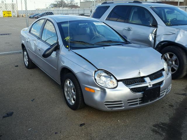 1B3ES56C65D134849 - 2005 DODGE NEON SXT SILVER photo 1