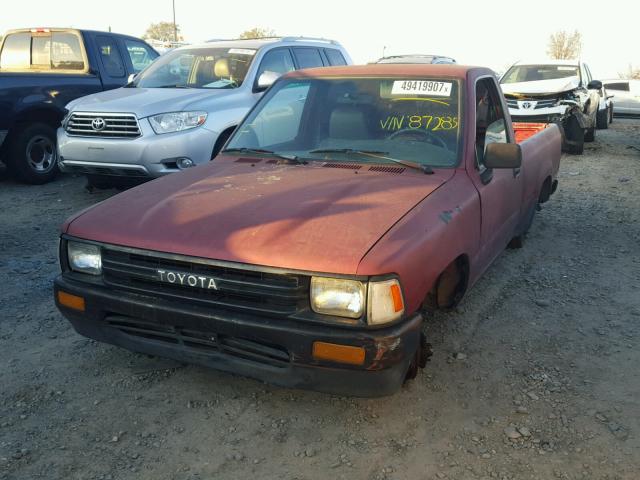 JT4RN81A5L5087285 - 1990 TOYOTA PICKUP 1/2 RED photo 2