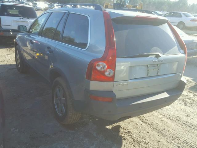 YV1CZ592951160538 - 2005 VOLVO XC90 GRAY photo 3