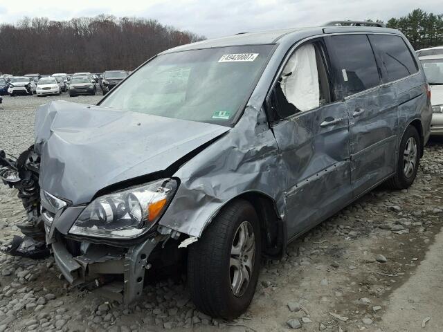 5FNRL38486B004508 - 2006 HONDA ODYSSEY EX SILVER photo 10