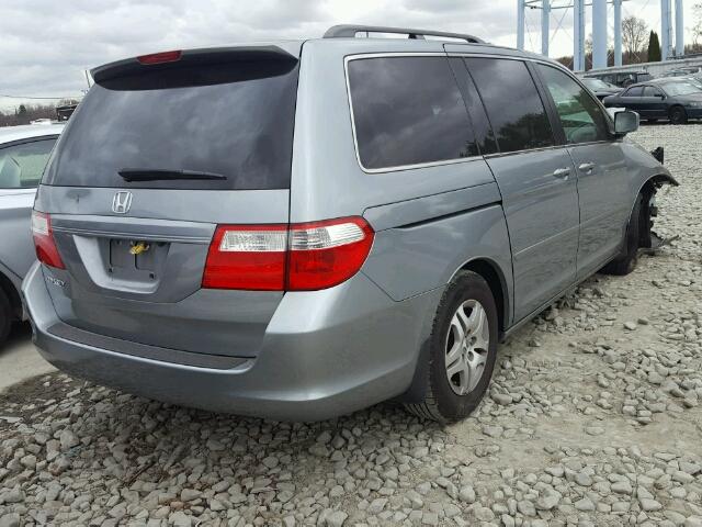 5FNRL38486B004508 - 2006 HONDA ODYSSEY EX SILVER photo 4