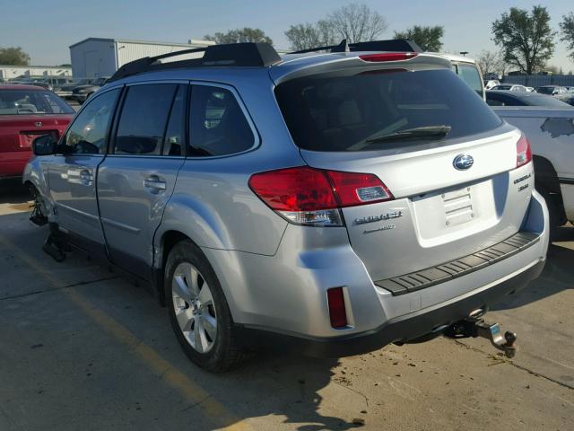 4S4BRDKC2C2260546 - 2012 SUBARU OUTBACK 3. SILVER photo 3