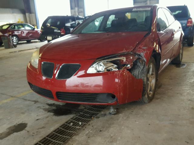 1G2ZG58N174181343 - 2007 PONTIAC G6 BASE RED photo 2