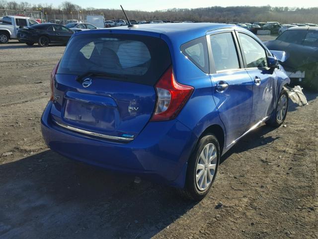 3N1CE2CP9FL384698 - 2015 NISSAN VERSA NOTE BLUE photo 4