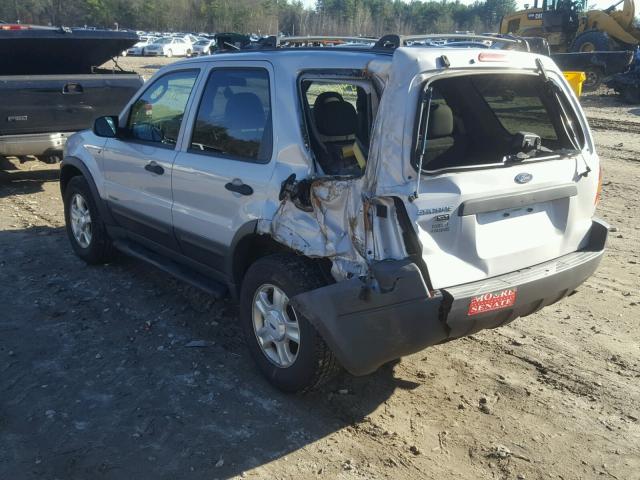 1FMYU03132KC18643 - 2002 FORD ESCAPE XLT GRAY photo 3