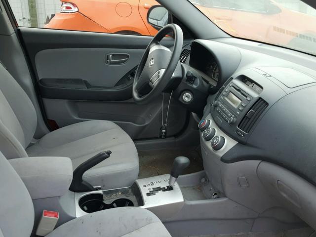 KMHDU46D78U299672 - 2008 HYUNDAI ELANTRA GL BLACK photo 9