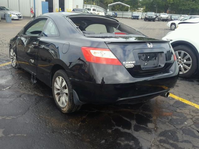 2HGFG12959H511124 - 2009 HONDA CIVIC EXL 黑色 照片 3