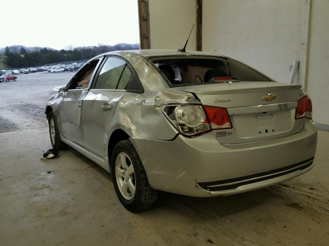 1G1PC5SB7D7232747 - 2013 CHEVROLET CRUZE LT SILVER photo 3