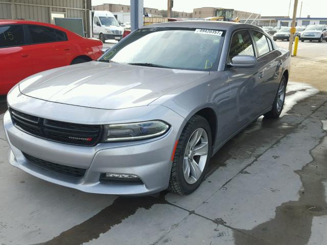 2C3CDXHGXGH129613 - 2016 DODGE CHARGER SX SILVER photo 2