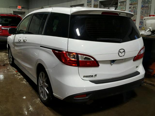 JM1CW2CL9C0124611 - 2012 MAZDA 5 WHITE photo 3