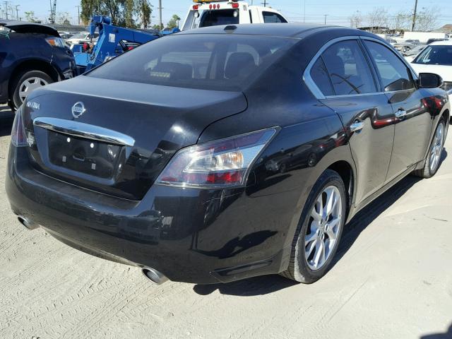 1N4AA5AP5EC906604 - 2014 NISSAN MAXIMA S BLACK photo 4