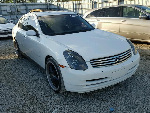 JNKCV51E83M005111 - 2003 INFINITI G35 WHITE photo 1