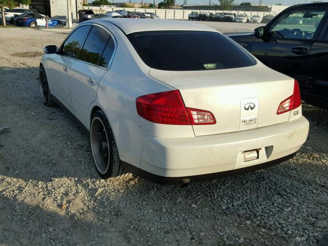 JNKCV51E83M005111 - 2003 INFINITI G35 WHITE photo 3