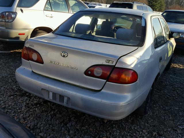 1NXBR12E31Z478688 - 2001 TOYOTA COROLLA CE SILVER photo 4