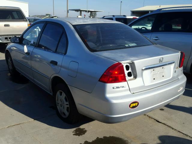 2HGES16581H563918 - 2001 HONDA CIVIC LX SILVER photo 3