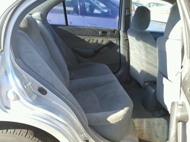 2HGES16581H563918 - 2001 HONDA CIVIC LX SILVER photo 6