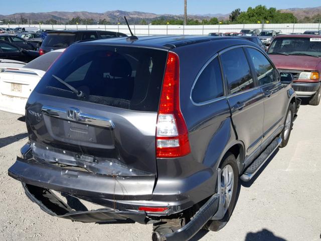 5J6RE3H77AL011793 - 2010 HONDA CR-V EXL GRAY photo 4