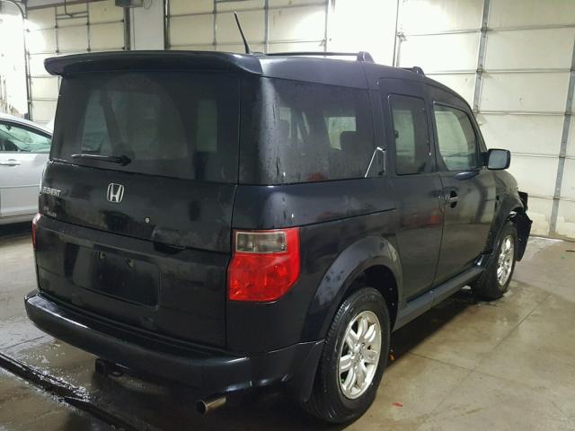 5J6YH28778L010781 - 2008 HONDA ELEMENT EX BLACK photo 4