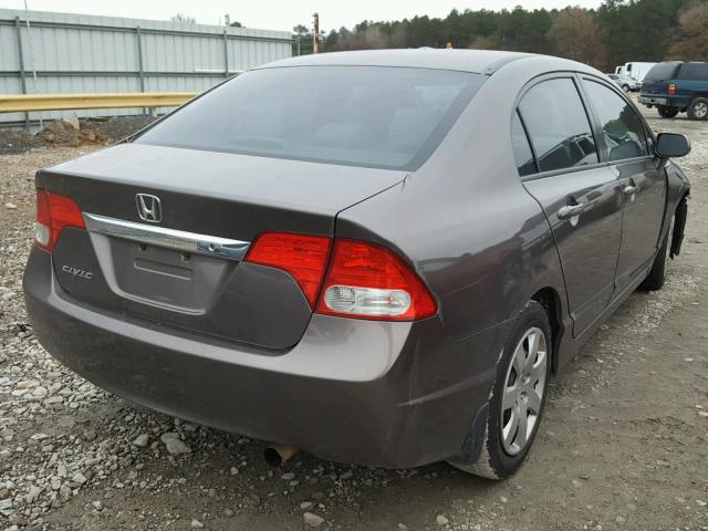 2HGFA1F53AH528985 - 2010 HONDA CIVIC LX BROWN photo 4