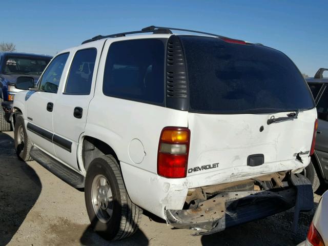 1GNEK13T03J226766 - 2003 CHEVROLET TAHOE K150 WHITE photo 3