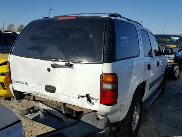 1GNEK13T03J226766 - 2003 CHEVROLET TAHOE K150 WHITE photo 4