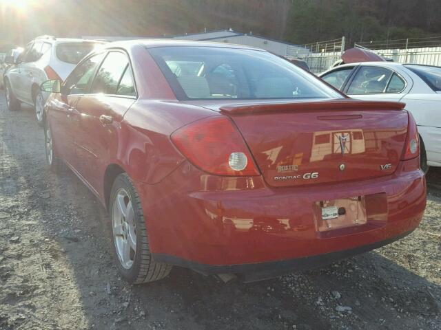 1G2ZG558764270816 - 2006 PONTIAC G6 SE1 RED photo 3