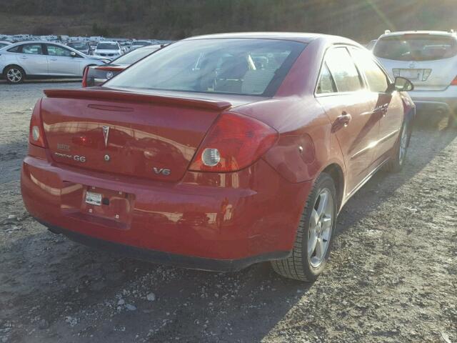 1G2ZG558764270816 - 2006 PONTIAC G6 SE1 RED photo 4