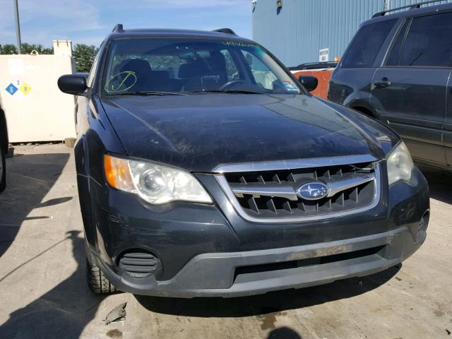 4S4BP60C287326463 - 2008 SUBARU OUTBACK BLACK photo 9