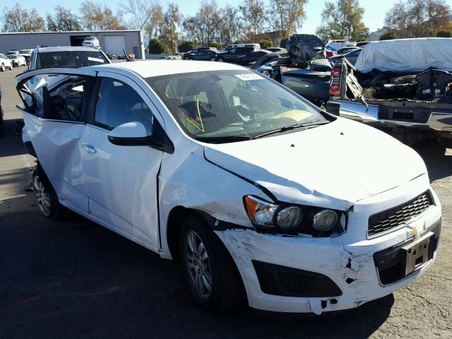 1G1JC5SG2E4212538 - 2014 CHEVROLET SONIC LT WHITE photo 1