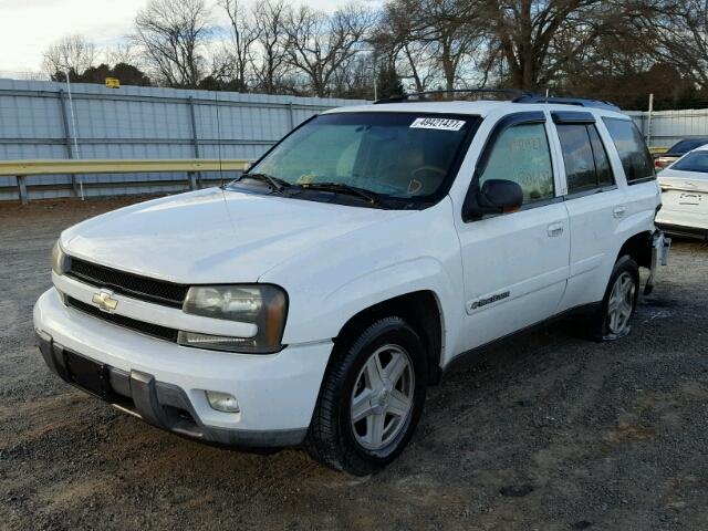 1GNDT13S922369711 - 2002 CHEVROLET TRAILBLAZE WHITE photo 2