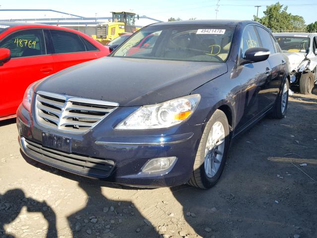 KMHGC4DEXBU137621 - 2011 HYUNDAI GENESIS 3. BLUE photo 2