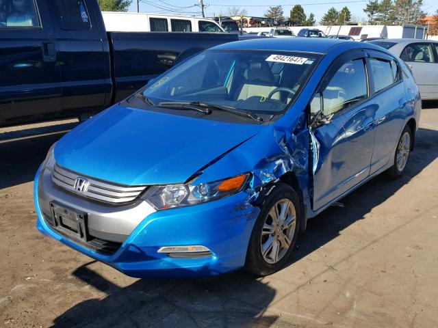 JHMZE2H7XAS001571 - 2010 HONDA INSIGHT EX BLUE photo 2