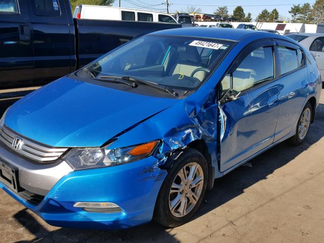 JHMZE2H7XAS001571 - 2010 HONDA INSIGHT EX BLUE photo 9