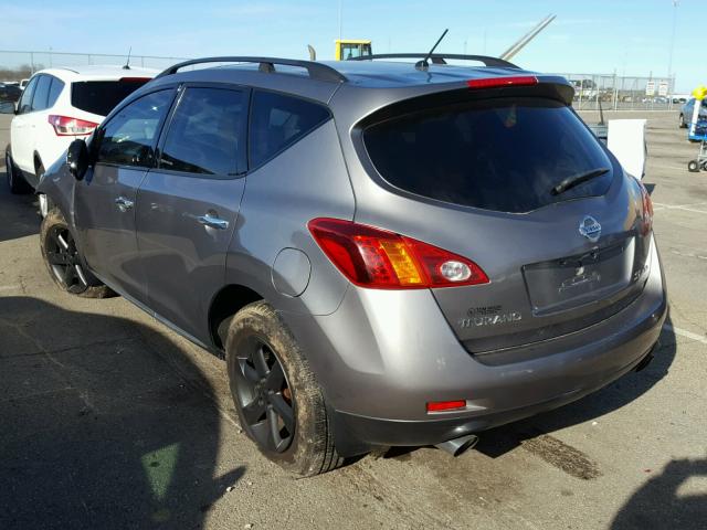 JN8AZ18W49W110573 - 2009 NISSAN MURANO S SILVER photo 3