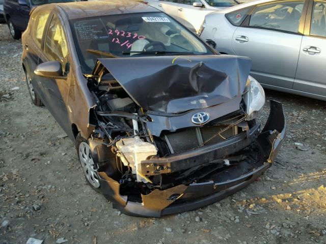 JTDKDTB36D1556285 - 2013 TOYOTA PRIUS C GRAY photo 1