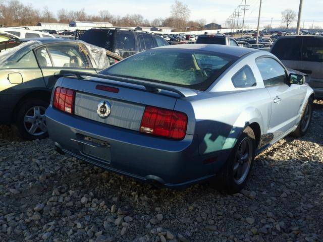 1ZVHT82H365153718 - 2006 FORD MUSTANG GT BLUE photo 4