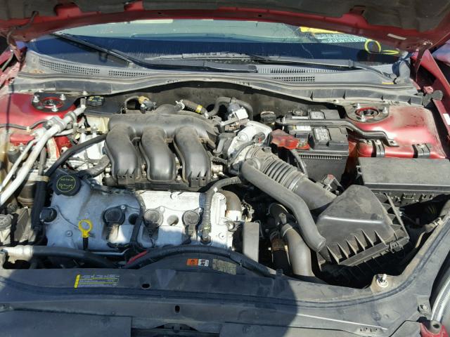 3FAHP07177R224640 - 2007 FORD FUSION SE RED photo 7