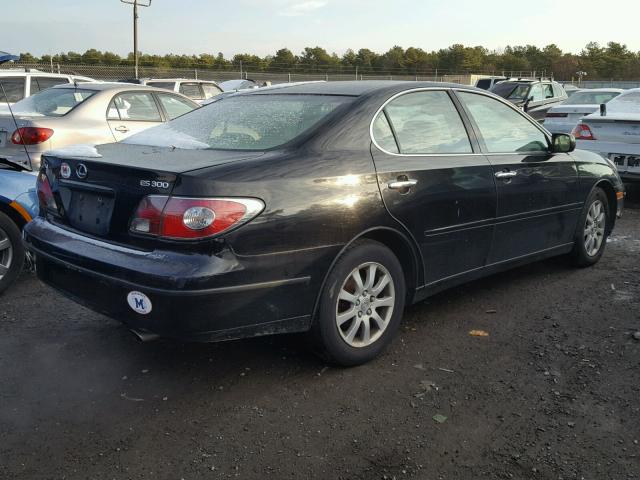 JTHBF30GX30142770 - 2003 LEXUS ES 300 BLACK photo 4