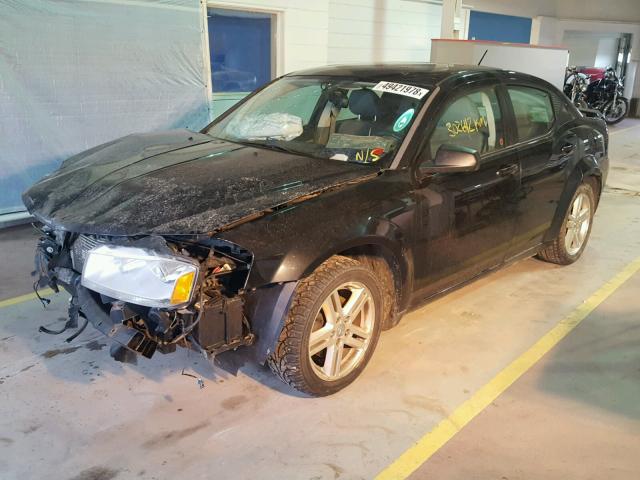 1B3LC56R48N118530 - 2008 DODGE AVENGER SX BLACK photo 2